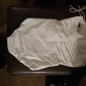 A White bathing suit